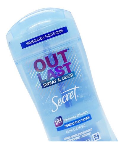 Secret Outlast Completely Clean Clear Gel Deodorant X3 5