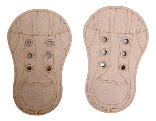 Montessori Shoe Figures in Fibrofácil Pack of 10 0