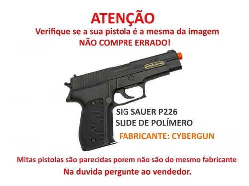 Magazine Carregador P/ Pistola Airsoft Sig Sauer P226 Spring 1