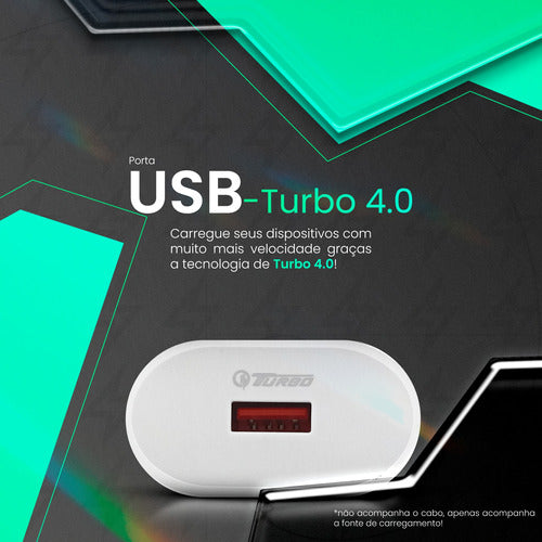 Fonte Carregador 30w Turbo Usb Anatel Garantia 2