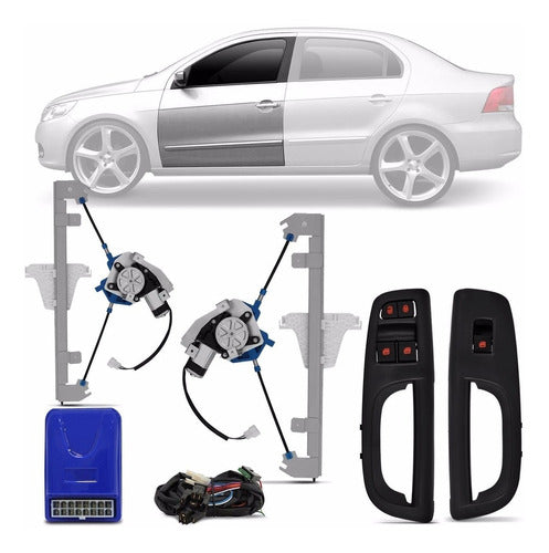 VW Kit Electric Front Window Machines for Gol V, Vi and Vii 0