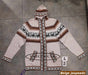 Handmade Alpaca Wool Hooded Sweater Jacket L (Large) 2