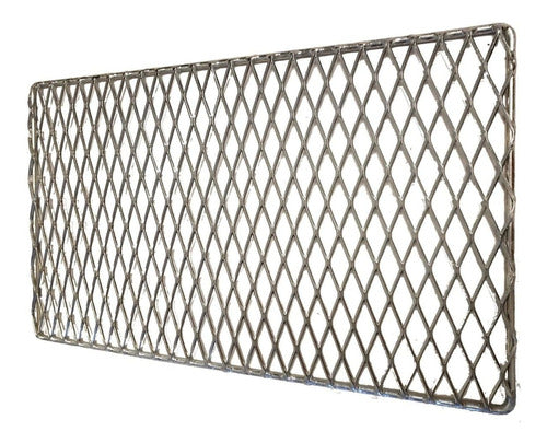 Metallic Chrome Iron Doormat 35 x 60 cm 2
