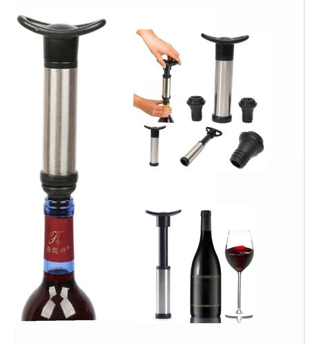 Home Love Vacuum Pump for Wine Aerator + 2 Sealing Stoppers 0