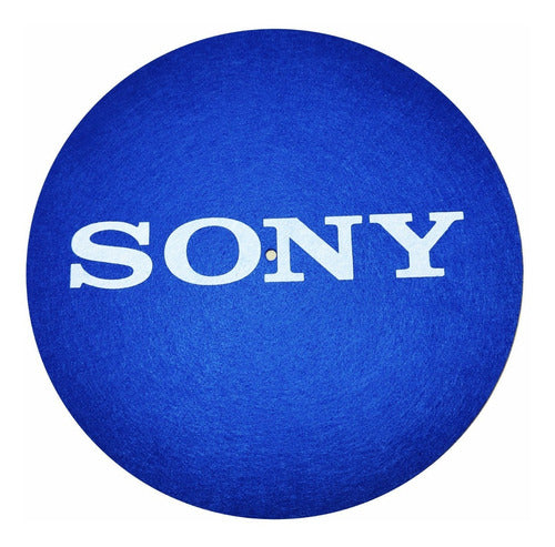 Slipmat Paño Suave Serigrafiado Profesional Sony Azul S015 0