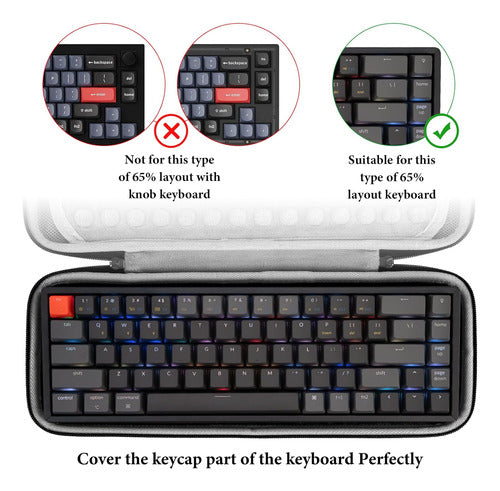 Geekria Compact 65% Keyboard Case, Rigid Cover 1