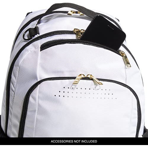 adidas Defender Team Sports Backpack White/Black/Metallic Gold 3