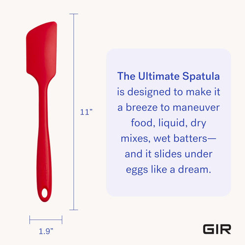 Espátula De Silicón Premium Resistente Al Calor, 28 Cm, Roja 2