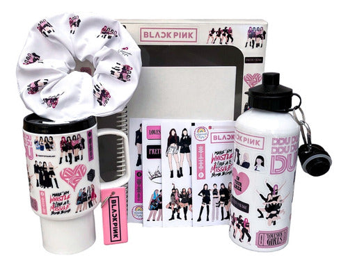 Blackpink Kpop Box Ideal Gift Set *Mug+Hoppy+Scrunchie+etc* 4