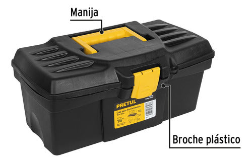 Pretul Plastic Tool Box 41 Cm with Tray 1