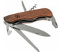 Victorinox Forester Wood Walnut 10 Uses Pocket Knife + Leather Case 3