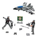 Special Forces Army Military Soldier Combat Kit Set with Airplane, Weapons, and Accessories 1