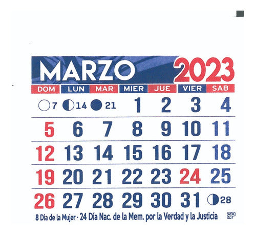 200 Mignon Calendars 5x5 cm 2025 - Devoto 11