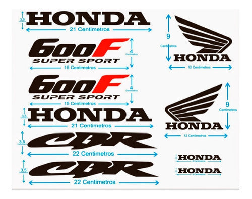 Kit Calcos Honda 600f Super Sport Pegotines Moto 0