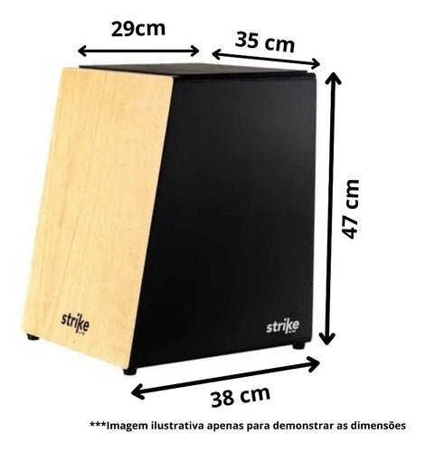 Cajon Acústico Fsa Strike Sk4065 Lion 2