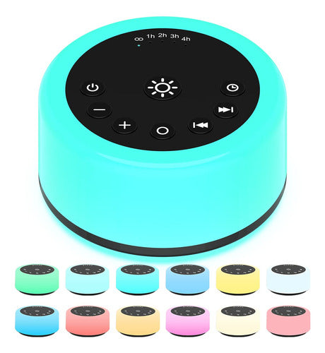 ColourNoise White Noise Machine - 12 Colors with Night Lights 0