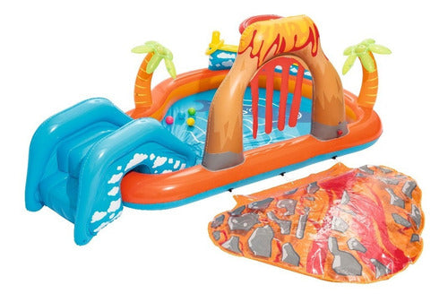 Bestway Lava Lagoon Ball Pit Center With Slide 1