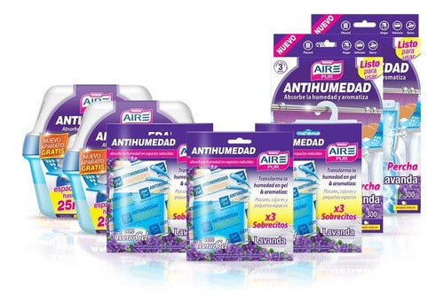 Aire Pur® Combo Antihumedad Placares Lavanda Pack X 7 Unid 0