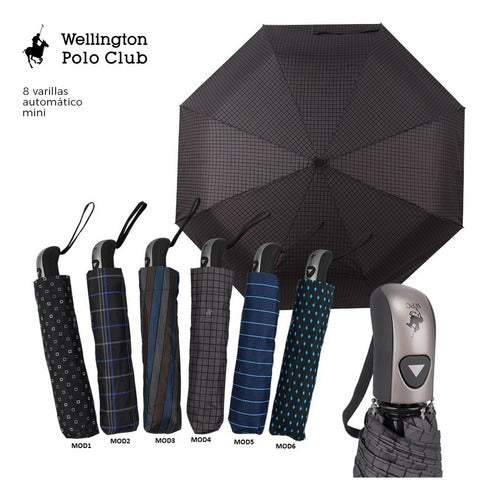 Wellington Polo Club Mini Automatic Umbrella Ar1 6259 Ellobo 3