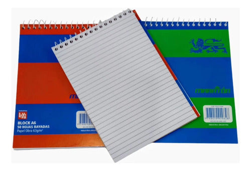 Maraton A6 Spiral Notebook with 50 Sheets Graph Paper 10x14cm Pack of 10 1