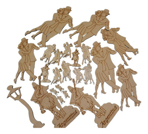 Wooden Figures (100) Generic Various (Tango Fairies Animals) 1