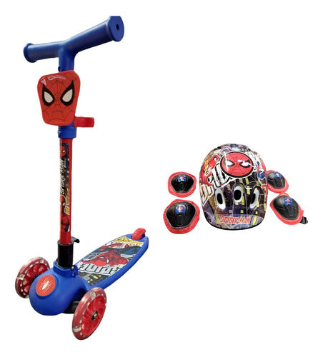 Base X-treme Spider-Man Folding Scooter with Protection Kit 6