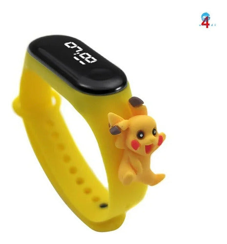 Reloj Digital Pulsera Infantil Led Silicona Banda Cute Malla 6