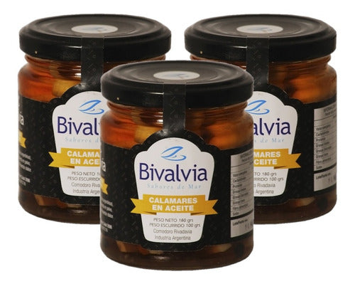 Bivalvia Calamares En Aceite 180gr x 3 Und 0