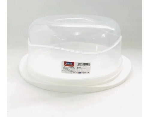 Set of 2 Cake Domes Plastic Tray 30cm Plasutil 2