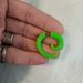 Acrylic Steel Spiral Fake Expander Horn Earrings Piercing 3-4 cm 66