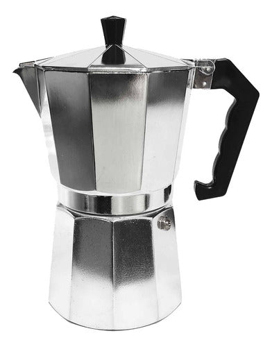 Italian Style Aluminum Coffee Maker 21cm for 9 Cups 500cc Bz3 by Benabi 0