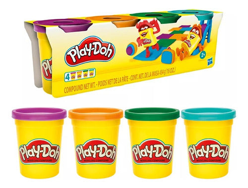 Hasbro Play Doh Masa Pack X4 Potes De 112grs 0