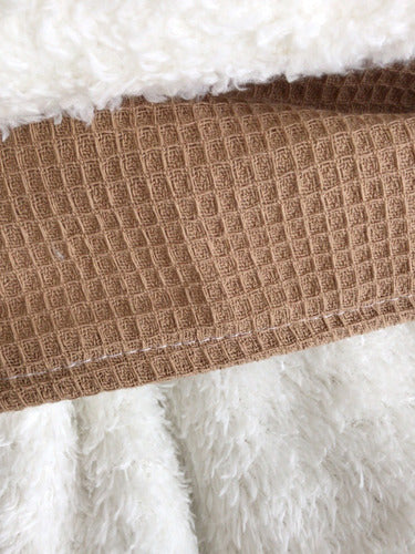 Cozy Honeycomb Blanket with Super Soft Shearling 140x200cm 10