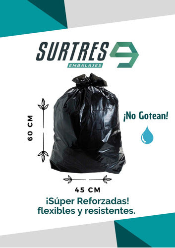 Rolan 100 Reinforced Trash Bags 45x60 Rendidor 1