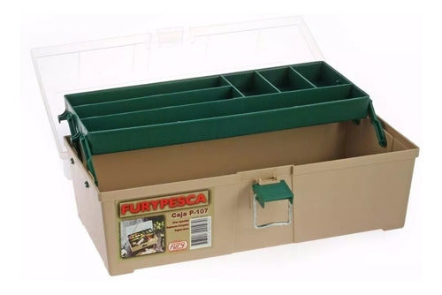 Fury Fishing Box P107 with Expandable Tray + Compartments 1