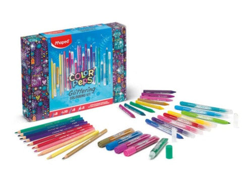 Maped Glitter Peps School Kit 31 Units Int 984722 0