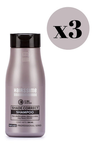 Hairssime Pack X 3 Shampoo Shade Correct 350ml 0