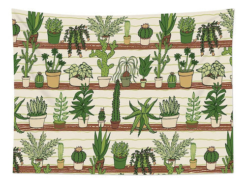 ~? Hvest Cactus Tapestry Tropical Desert Suculent Plants On 0