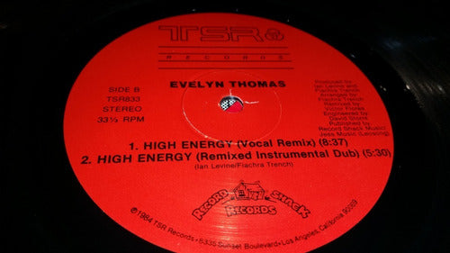 Evelyn Thomas High Energy Vinilo Maxi Usa Excelente 1984 1