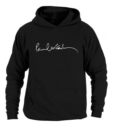 Paul McCartney Signature Cotton Hoodie Sweatshirt 0