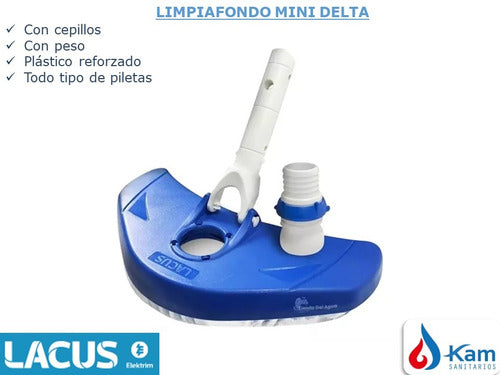 Mini Delta Pool Bottom Cleaner with Weight for Pools by Lacus 2