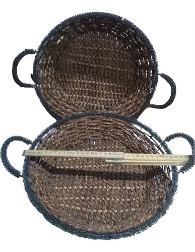 Brand Name: Brown Rattan Tray Set - Price for 2 0