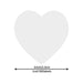 Meitaat White Heart Stickers Roll 500pcs 4