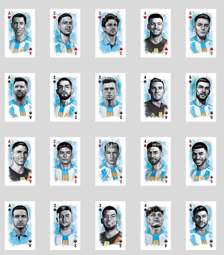 Universo Retro Official Argentina National Team Poker Cards AFA Messi Playing Cards 1