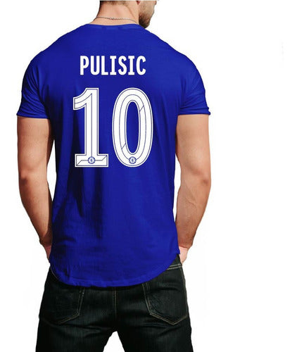 Chelsea Fan Cotton Shirts 9 Lukaku, 7 Kanté, 10 Pulisic Et 9