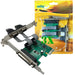 Kit C/ 3 Placa Pci Express X1 2 Seriais 1 Parale Low Profile 0