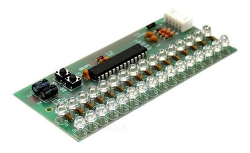 Modulo Vumetro 16 Led 2 Canales Amplificador Mcu Ajustable 0