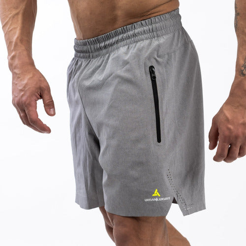 Men's Urban Luxury Sportswear Set: Lycra Polo Shirt + Microfiber Shorts 7