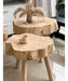 Manada Premium Quality Solid Cypress Wood Round Flower Table 1