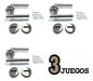 Set of 3 High-Quality Stainless Steel Door Handles Kit 1050 2